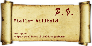 Pieller Vilibald névjegykártya